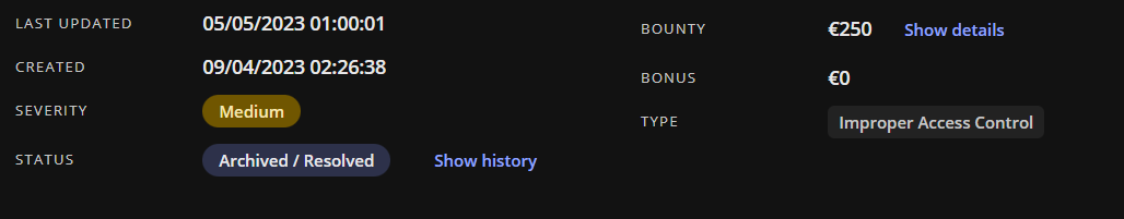image de IDOR Get any Customer all invoices